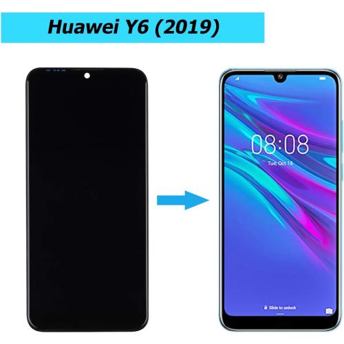 LCD Compatible with Huawei Y6 2019 Y6 Prime 2019 Y6 Pro 2019 MRD-LX1 MRD- LX2 MRD-L21A MRD-L21 MRD-L22 6.09 inch Black LCD Touch Screen Display with Frame Tools