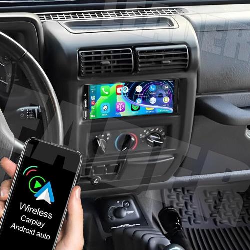 4 64G Android 14 Car Stereo Radio fits for 1994–2002 Dodge Ram 1500 2500 3500 for Cirrus 1995-2000 for Chrysler Town & Country 1990-2000 6.8 Touch Screen Car Stereo with CarPlay Android Auto GPS WiFi