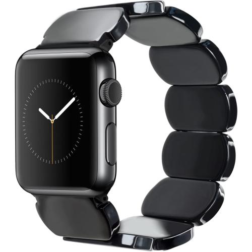 Heesch Tortoise Stretchy Watch Band Compatible with Apple Watch Serise Ultra/SE/8/7/6/5/4/3/2/1, Resin Cute Watch Strap Wristband for iWatch Bracelet for Women Men Girls, 38/40/41mm, 42/44/45/46/49mm, Oval Version