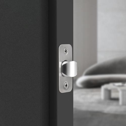 Adjustable Deadlatch 2-3/8'' or 2-3/4'', Keyed Entry Door Lock 45° Turning Angle Replacement Latch and Strike with Dust Box,Smart Door Lock Deadlatch