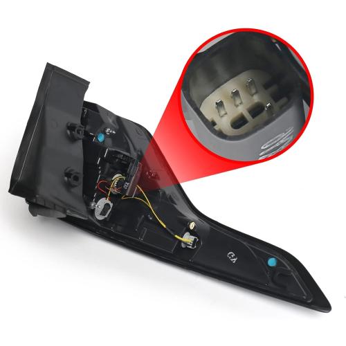 FIONE for Ford Escape Kuga Tail Light Assembly 2017 2018 2019 Outer Brake Rear Lamp Stop Indicator Light Right Passenger Side RH