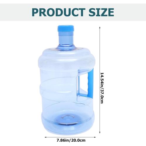 2PACK..Size 3.78L......Large Capacity Outdoor Water Jug Portable Pc Water Container for Camping Heavy-duty Thickened Bucket with Strong Handle for Fresh Saltwater Transparent Design for Easy Monitoring