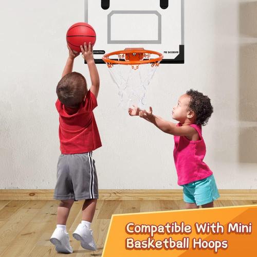 4PCS....Mini Foam Basketball for Hoop, 5 Squeeze PU Balls for Over The Door Hoop, Replacement Balls for Kids Adults, Beach Indoor Outdoor Sport Game Gift Set 4 PCS (Rainbow)