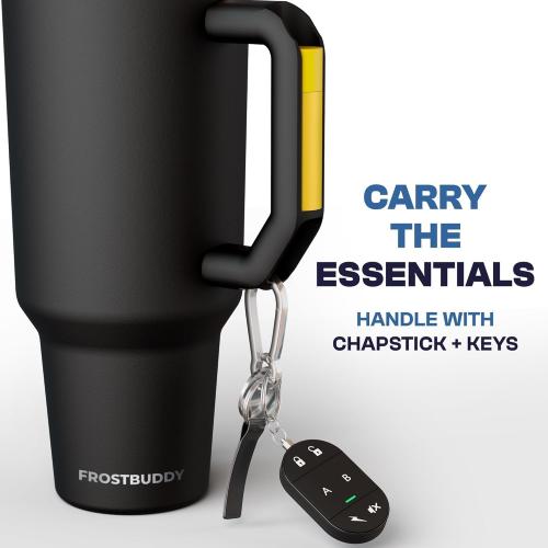 Frost Buddy Thicc Buddy - 40 oz Stainless Steel Vacuum Insulated Tumbler with Lid and Straw for Water - Travel Mug Cupholder Friendly - Gifts for Women Men Him Her (Freedom)