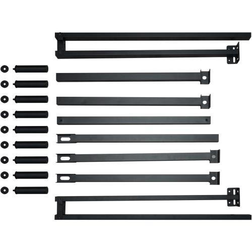 DTIG 7 Inch Full Size Metal Bed Frame for Box Spring and Mattress, 9-Leg Support Box Spring Base, Easy Assembly Tool-Free Heavy Duty Bed Frame Black