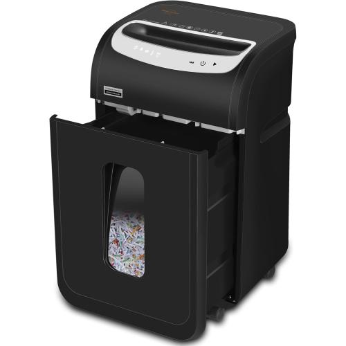 Paper Shredder for Home Office Heavy Duty with 60 Mins Running with US Patented Cutter,Shred CD/Card with Extra Large Bin,AUTO Jam Proof(ETL) (25-Sheet Cross Cut)