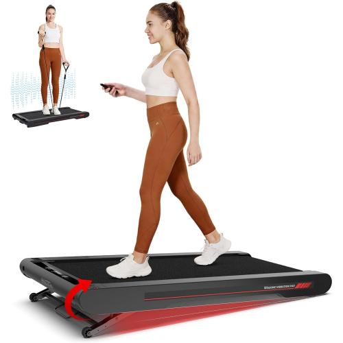 Sperax Walking Treadmill Pad with APP, 3 in 1 Under Desk Treadmill, 400W Low Noise Walking Vibration Pad with Remote Control,Portable Treadmills for Home Office