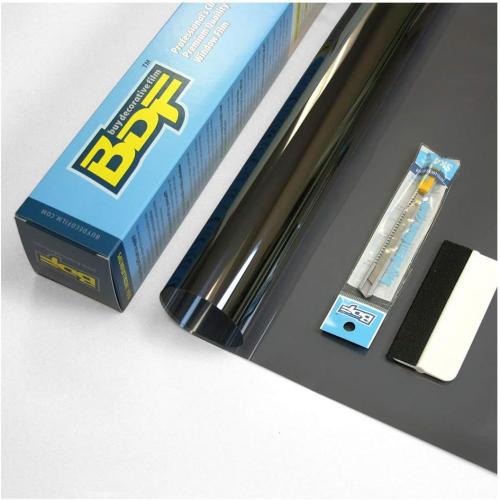 BDF NA05 Window Film Daytime Privacy and Sun Control Natural Black 5 (Very Dark) - 24in X 14ft