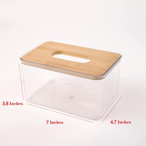 Acrylic Tissue Box, Acrylic Dryer Sheet Holder for Laundry Room, Table Clear Dryer Sheet Dispenser Rectangular