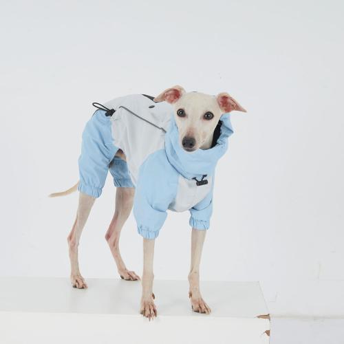 4 Pack....Dachshund Dog Raincoat with Legs, Waterproof Full Body Jacket, Hooded Outdoor Windbreaker for Small & Medium Dogs, Mini Dachshund Puppy Coat (Small (9-13lbs))