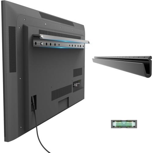 No Drill Drywall TV Mount, No Stud TV Wall Mount for 32-75 Inch Most Brand TVs up to 150lbs, Easy Install no Stud Studless TVs Wall Mount, Included All Hardware-Level Bubble Meter