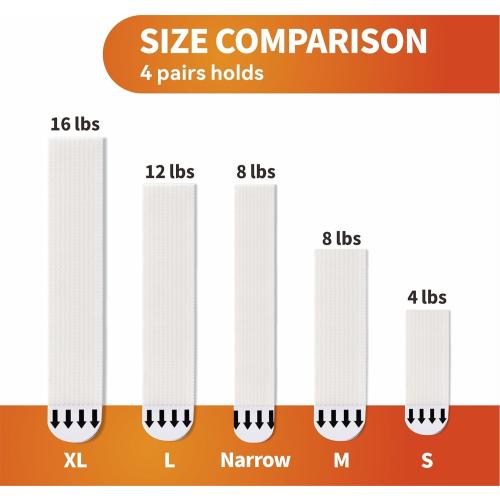 28-Pairs(56 Strips) Large Picture Hanging Strips Heavy Duty, Removable Hook and Loop Tape, Picture Hanger Damage Free, Adhesive Strips for Frame Hanging and Christmas Decorations