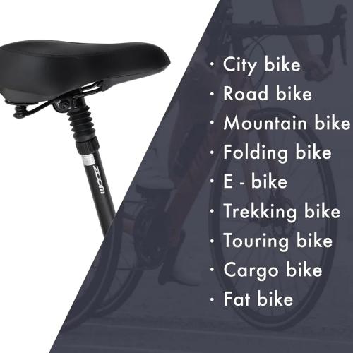 Bike Suspension Seat Post, 25.4 27.2 30.4 30.9 31.6mm, Bicycle Seatpost with Adjustable Absorber for MTB/e-Bike/BMX/Childrens Bike