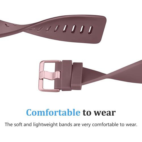 6 Pack Bands for Fitbit Versa 2 Smart Watch - Classic Soft Sport Replacement Wristbands for Women & Men