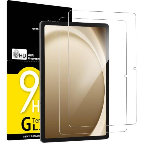 NEW'C 2 Pack Designed for Samsung Galaxy Tab A9 /A9 Plus 11 Inches, Screen Protector Tempered Glass, Ultra-Resistant Tempered Glass