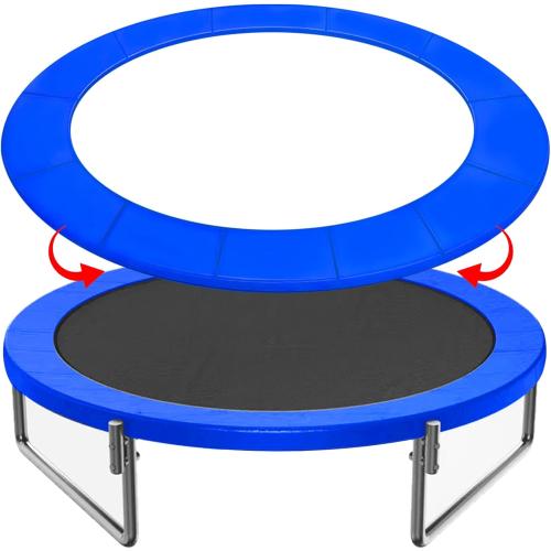 BLUE 12FT 14FT 15FT Trampoline Pad Replacement Upgraded Trampoline Spring Cover, 16FT Foam Trampoline Safety Padding Round, Waterproof Tear-Resistant, No Holes for Pole