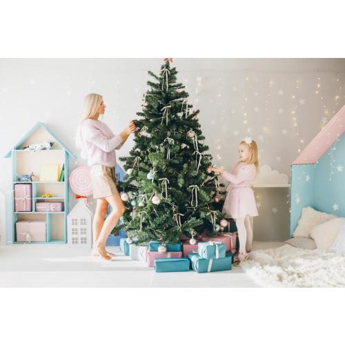 SIMISI RIBBON 24Pcs Champagne Christmas Velvet Ribbon Bows Decorations Xmas Ornaments Vintage Decor for Tree, Wreath, Garland (3/8'' Width, 5 * 7 inch)