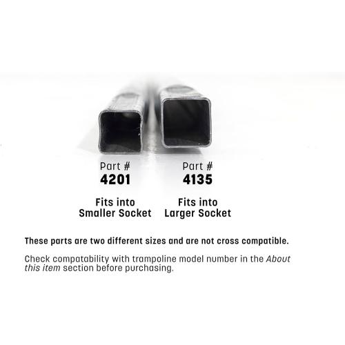 Skywalker Trampolines Single Enclosure Pole Set 4201; 4202; 5075, Galvanized (PK0018)