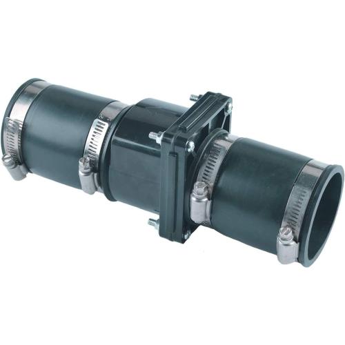 Hydro Master Plastic Sump Pump Check Valve with Stainless Steel Clamps 2 inch