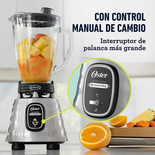 Classic blender Oster reversible chrome glass jar