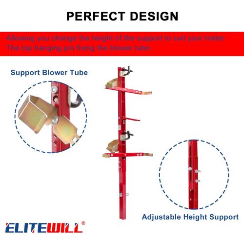 Red 2 Pack ELITEWILL 2 Place Trailer Backpack Blower Rack Storage Holder Compatible with Open Lawn Landscape Trailers Trucks - 2 Pack Backpack Blower
