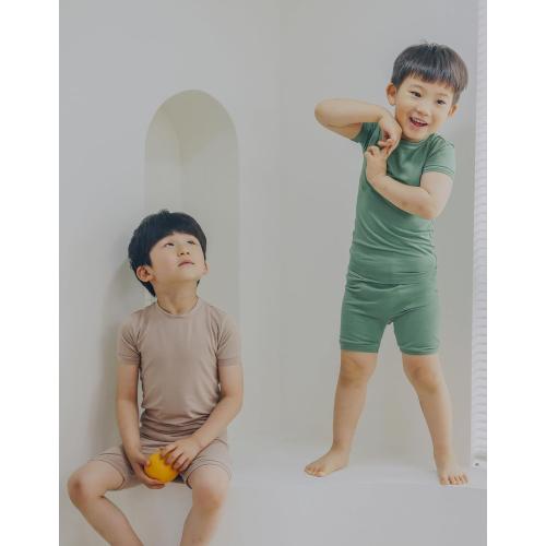 VAENAIT BABY Kids Sleepwear Pajamas Short Soft Cool Summer Viscose Pjs 2pcs Set