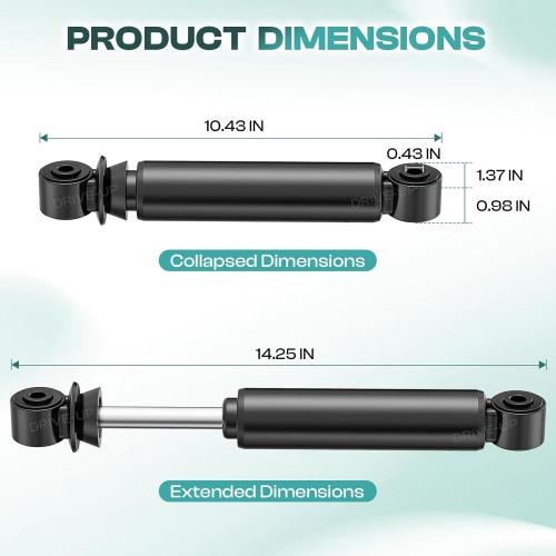 Drive-up Rear Shock Absorbers for EZGO RXV Golf Cart Gas Electric Models 2008-2013.2,Replaces 603637 611724