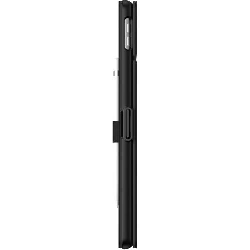 Speck Balance Folio Case for iPad 10.2 Inch (2019-2021) - Drop & Camera Protection, Slim Multi Range Stand, Apple Pencil Holder - Black/Black