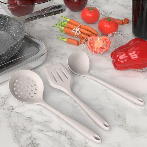 COLOR BLACK ❗❗AOTHOD Silicone Cooking Utensils Set - 446°F Heat Resistant Kitchen Utensils,Turner Tongs,Spatula,Spoon,Brush,Whisk,Kitchen Utensil Gadgets Tools Set for Nonstick Cookware,Dishwasher Safe (BPA Free)