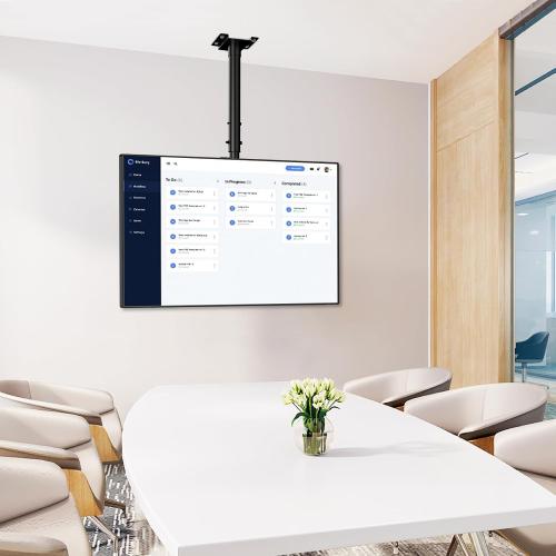 WALI Ceiling TV Mount for 42-90 inch, Hanging Adjustable TV Ceiling Mount Bracket Fits Most LED, LCD, OLED 4K TVs, Holds up to 220lbs, Max Mounting Holes 800x400mm (CM4290), Black