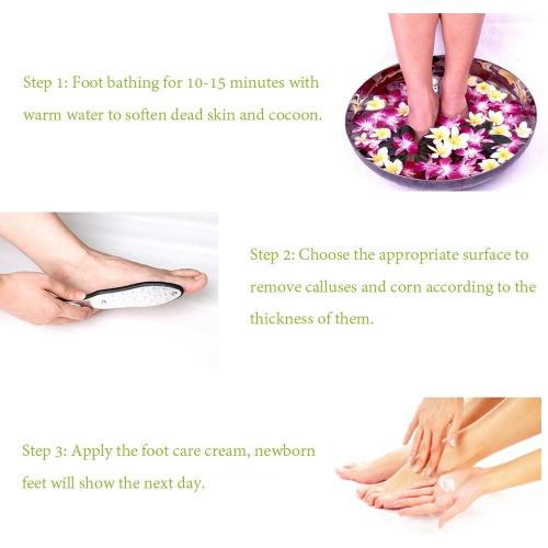 BEZOX Professional Foot File Callus Remover, Double Sided Pedicure Rasp for Cracked Heel and Dead Foot Skin - Heavy Duty Surgical Grade Stainless Steel - W/Cloth Storage Bag & Gift Box