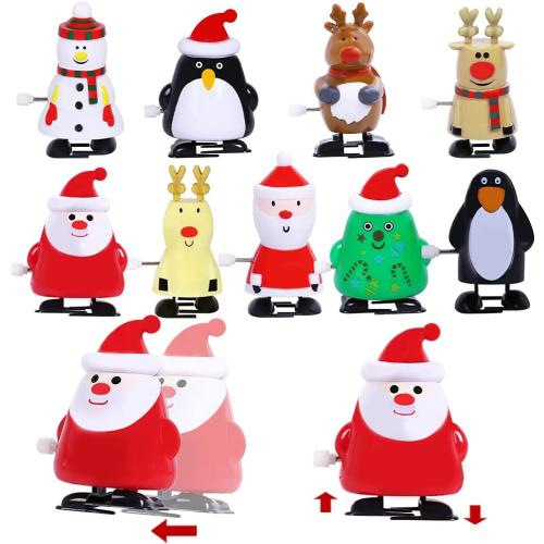 Max Fun 24 Pack Christmas Wind Up Toys Stocking Stuffers for Christmas Party Favors Goody Bag Filler (Christmas)