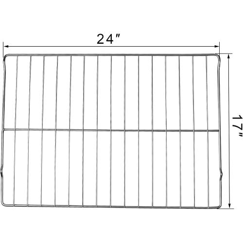 Range Oven Rack WB48T10063, 304 Stainless Steel Replacement Part,Compatible With General Electric,GE,Hotpoint Oven AP4538468,PS2577619,24 x 17,1 Packs