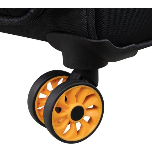 it luggage Compartment, Unisex Polyester Material Soft Case, 8x360 degree Spinner Wheels, Expandable Trolley Bag, Telescopic Handle, TSA Lock, 12-3149-08, Lightweight, Black, Large, Polyester Softside