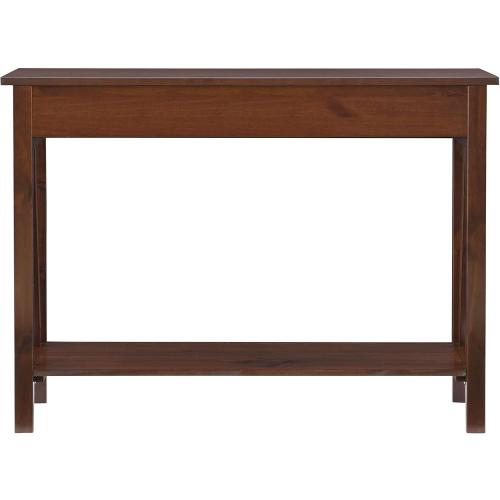 Linon Home Dcor Console Table, 42.01w x 13.98d x 30.71h, Antique Tobacco