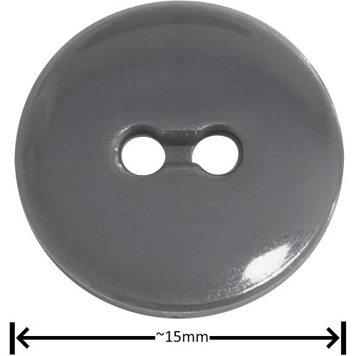 - C65536 –  sewing buttons 2 holes – colour: dark grey – haberdashery sewing clothing decoration