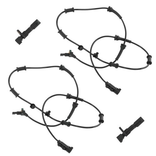 CARMOCAR Front and Rear ABS Wheel Speed Sensor Replacement for Jeep Wrangler 3.6L 2012-2017,Jeep Wrangler 3.8L 2007-2011 68003281AA 68003281AC 52060156AD 52125003AA 4PCS