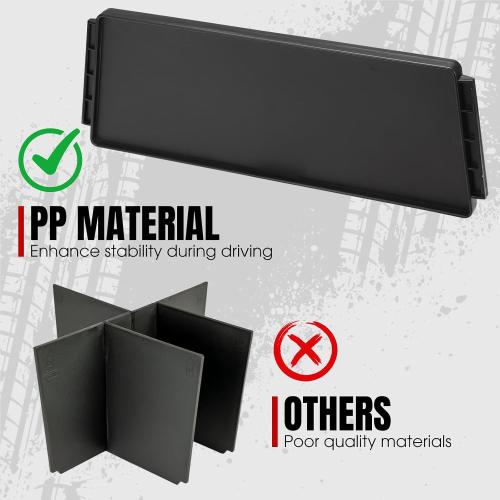 A & UTV PRO Cargo Trunk Divider for 2017-2025 Honda Ridgeline Accessories Truck Bed Divider Trunk Organizers Bed Storage, Replace OEM # 08U35-T6Z-100