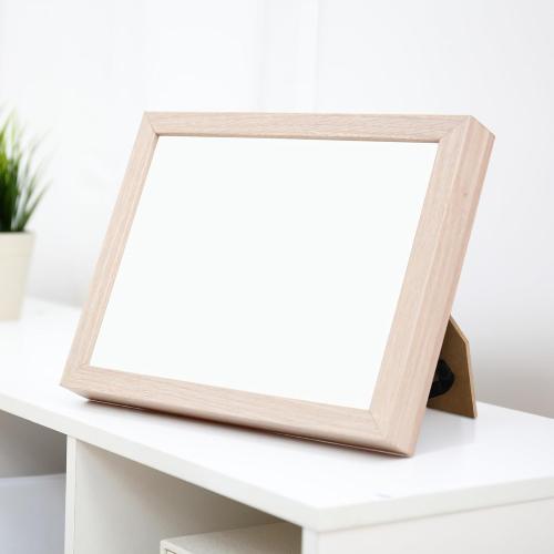 10 Pcs Black Easel Back for Picture Frame 4 x 6 inch DIY Picture Frame Backing Board with 2 Metal Hinged Hangers for Photo Tile Art Tabletop Wall Mounting, Vertical or Horizontal