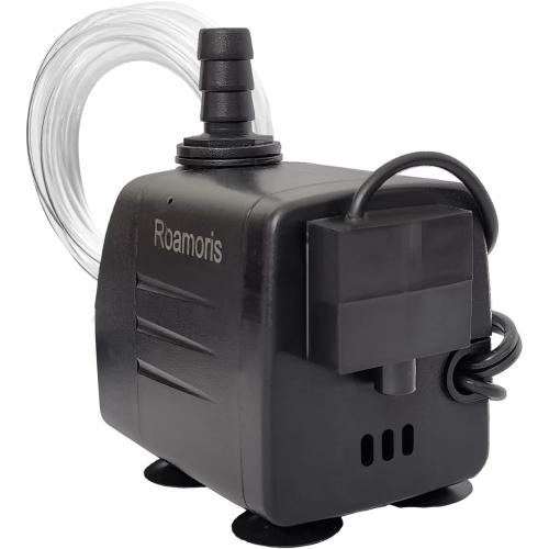 Black Automatic Fountain Pump With Level Sensor,110V Small Submersible Water Pump For Pond,Aquariums,Fish Tank, Hydroponics,PM06