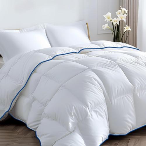 Size king Color White Ankwos Down Alternative Comforter Soft, Fluffy, and Cozy All Season Bedding, Machine Washable, Hypoallergenic Duvet Insert Oeko-TEX Certified (King, 106 x 90 inches)