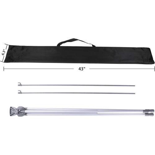Adjustable X Banner Stand Fits Any Banner Size Width 23 to 32 and Height 63 to 78,Portable Retractable Banner Holder with Carrying Bag - Customize Banner for Trade Show, Exhibition, 2 Pack