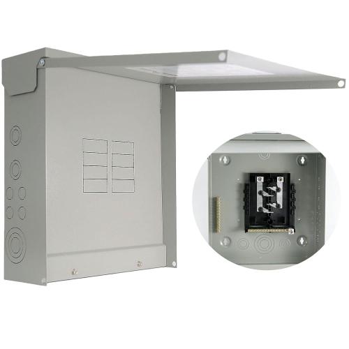 Circuit Breaker Panels Box 125 Amp 8-Space 16-Circuit Indoor Main Lug Surface Mount Load Center Ground Bar Kit with 25 Terminal Positions W0816ML1125