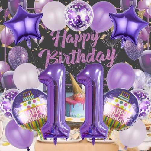 12th Birthday Decorations Party Supplies,15 Pcs 40inch Number 12 Purple Balloons set,12th Foil Mylar Balloons Latex Balloon Decoration,12th Party Balloons,12th Anniversary Party Decorations