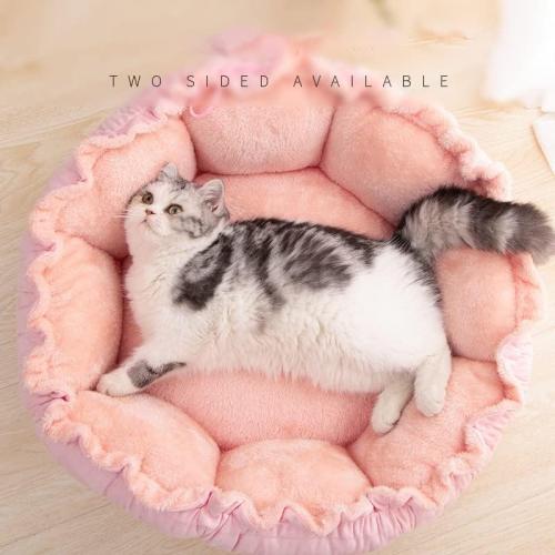Cat Cushion Litter mat Pink Niche Pour Chat beds for Small Dogs Comfy Calming pet Bed Plush Manta perro Blanket for Dog Poodle