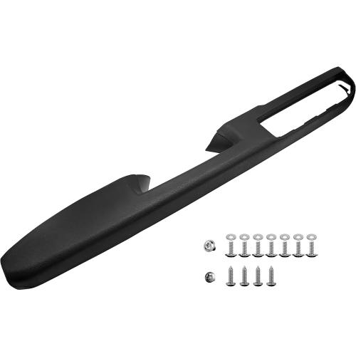 KAIRAY 80994 Front Left Driver Side Armrest, Door Panel Compatible with Chevy Silverado Avalanche Tahoe Suburban GMC Sierra Yukon 2010-2014, Door Release Handle Above Armrest 27 IN, Black GM# 84127280❗MAY HAVE MISSING PIECES❗