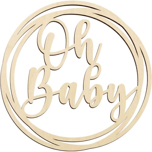 Oh Baby Sign,16” Oh Baby Baby Shower Decorations,Large Oh Baby Wooden Baby Shower Sign, Oh Baby Sign for Backdrop,Gender Reveal Party Decor,Baby Shower Announcement Sign,Nursery Sign for New Baby