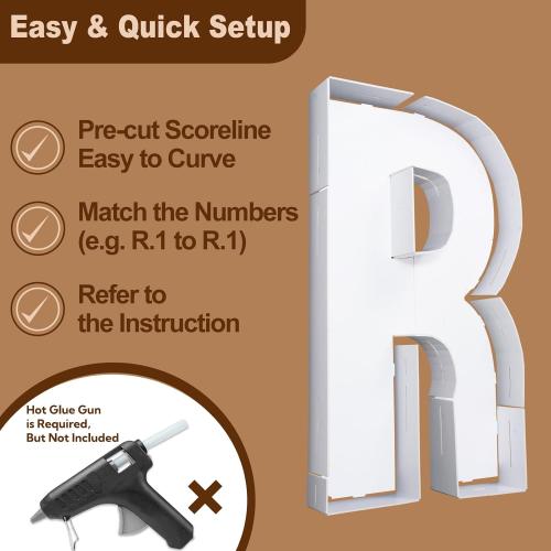 Marquee Letters 3 Feet Tall Large Light Up Letters for Baby Shower Will You Marry Me Sign Baby Sign Happy Birthday Party Decorations Big Letterboard R