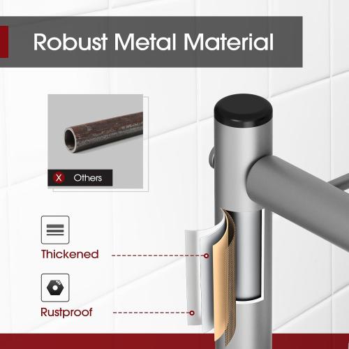 Sakugi Storage Shelves - 5 Tier Shelf Organizer, Heavy Duty Garage Shelving Unit with Leveling Feet, Stable Metal Shelves Organizer for Pantry, Kitchen and Closet, 33.0 W x 12.6 D x 72.0 H, Silver