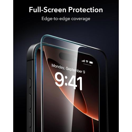 ESR 3 Pack for iPhone 16 Pro Max Screen Protector, Armorite